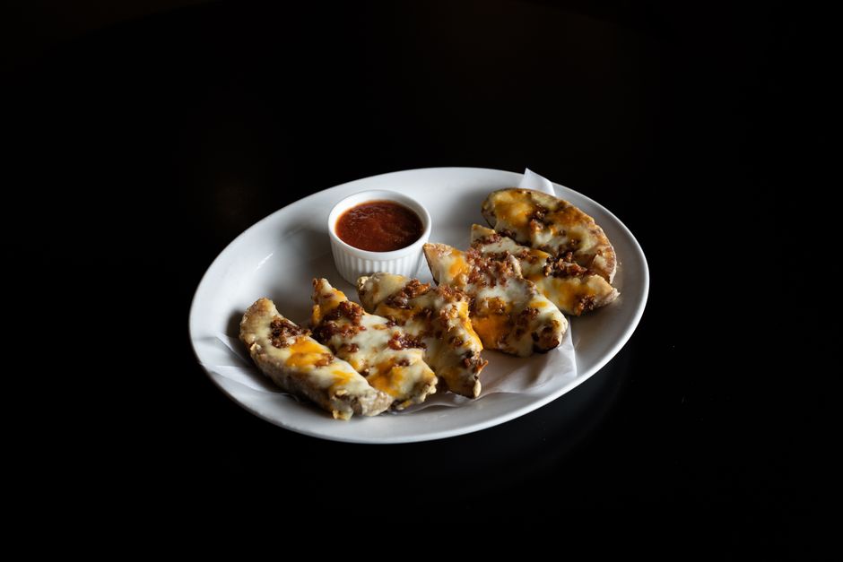 Pub food appetizer plated for restaurant service