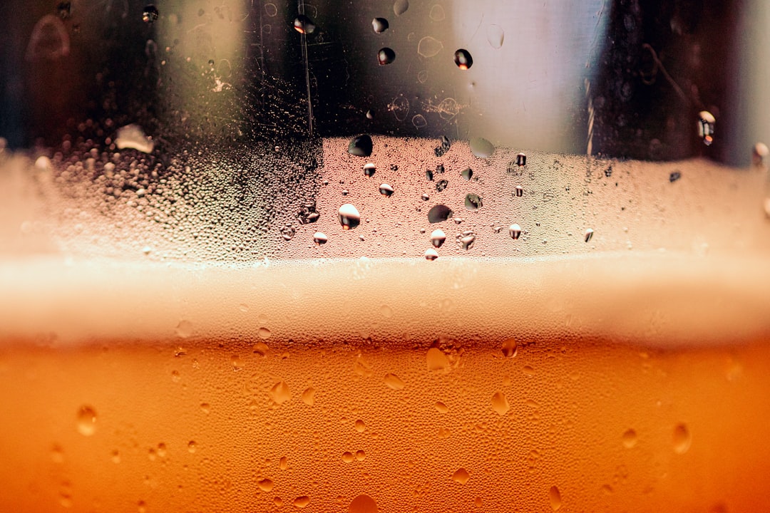 Craft beer poured at a pub