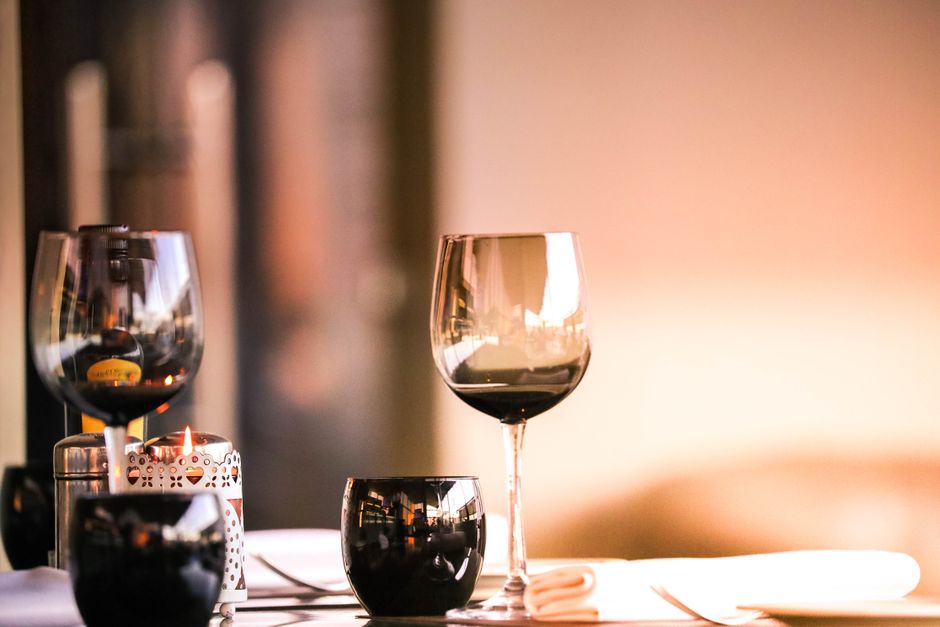Restaurant dining table set for an enjoyable meal